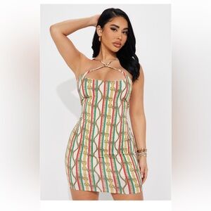 Criss cross mini dress💛 NEVER WORN